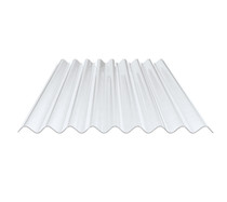 Pvc golfplaat | Glashelder | 66 x 122 cm